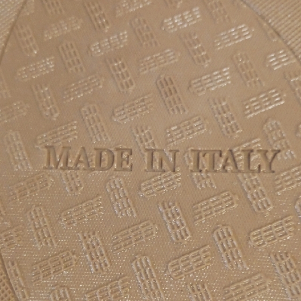 Italian Shoemakers ⚜️ Brown Strappy Sandals Gold Detail Design 9.5 Made In ITALY - Picture 9 of 12